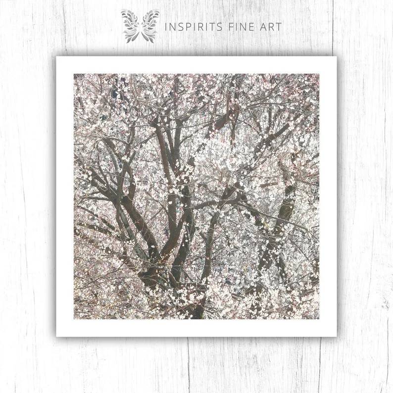 Snowstorm of Dreams: White Plum Blossom Art Print - Image 4